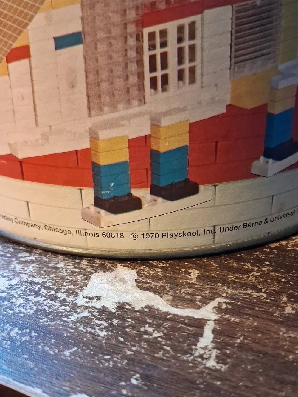 Vintage Playskool Plastic Building Bricks No. 535
